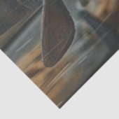 Decoupage Westerne Cowgirl Sheriff 2 Pistolen Tissuepapier (Detail)