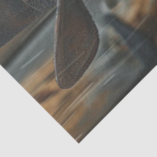 Decoupage Westerne Cowgirl Sheriff 2 Pistolen Tissuepapier (Detail)