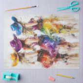 Decoupage Westerne Cowgirls Levendige kleuren Dans Tissuepapier (Craft)