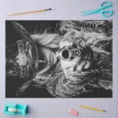 Decoupage Westerne Lady Sheriff vs Jack McGraw Tissuepapier (Craft)