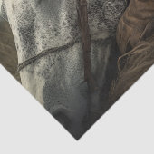 Decoupage Westerne Lifestyle Cowboy Horse Napping Tissuepapier (Detail)