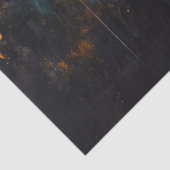 Decoupage Westerne schedel Longhorn Blauwgroen roe Tissuepapier (Detail)