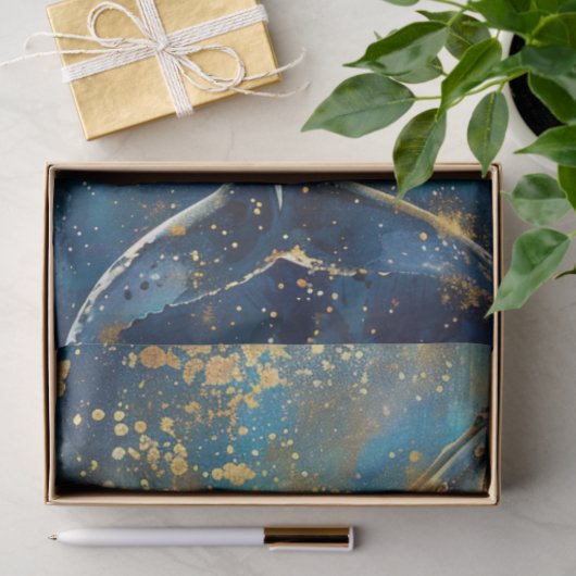 Decoupage Whale of the Ocean Tissuepapier (Geschenk)