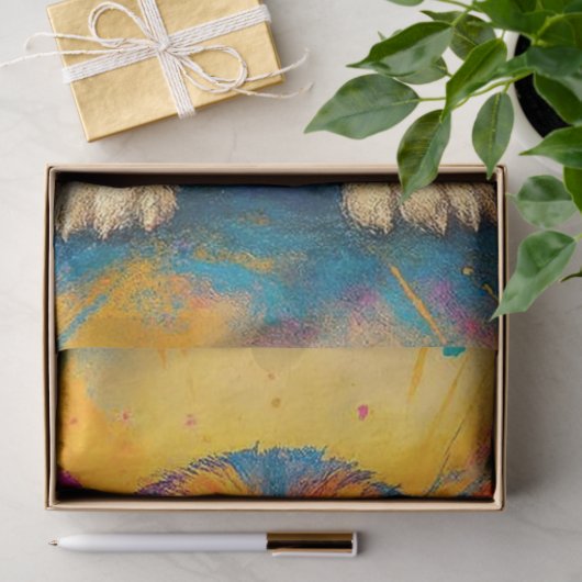 Decoupage Whimsical Abstract Beagle Joyful Pup  Tissuepapier (Geschenk)