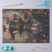 Decoupage Whimsical Afbeelding Man Suit Paddestoel Tissuepapier (Craft)