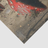 Decoupage Whimsical Afbeelding Man Suit Paddestoel Tissuepapier (Detail)