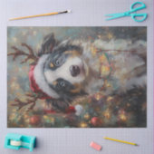 Decoupage Whimsical Australian Shepard Kerstmis Tissuepapier (Craft)
