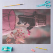 Decoupage Whimsical Baby Beer Ballon Eatin Berrie Tissuepapier (Craft)