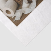 Decoupage Whimsical Bear Cub Toilet Paper Bathroom Tissuepapier (Detail)