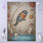 Decoupage Whimsical Bird Seidenpapier Tissuepapier (Craft)