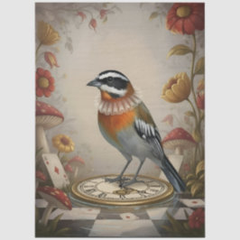 Decoupage Whimsical Bird Seidenpapier Tissuepapier