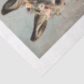 Decoupage Whimsical Bloemrijke Ezel Rustoord Kunst Tissuepapier (Detail)