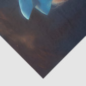 Decoupage Whimsical Blonde Blauwe Hoofdband & Koni Tissuepapier (Detail)