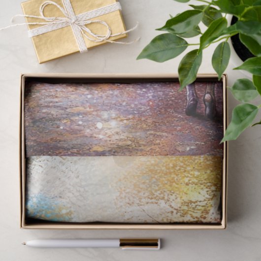 Decoupage Whimsical Blonde Girl & Konijnenbos Tissuepapier (Geschenk)