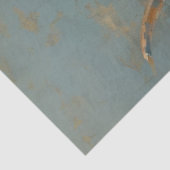 Decoupage Whimsical Blue Cracked Highland Koe Tissuepapier (Detail)