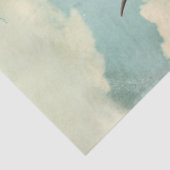 Decoupage Whimsical Blue Haired Highland Koe Truck Tissuepapier (Detail)