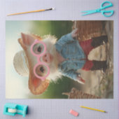 Decoupage Whimsical Boerderij Knorretje in Straw P Tissuepapier (Craft)