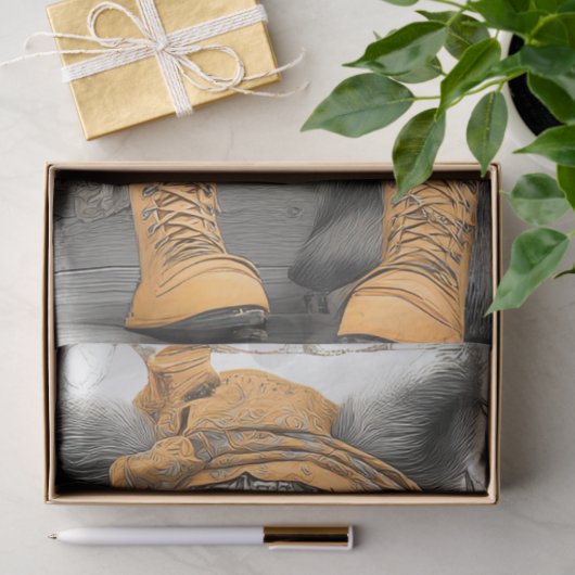 Decoupage Whimsical Boho Fox Kleding Tissuepapier (Geschenk)