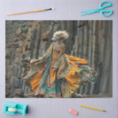 Decoupage Whimsical Boho Standaard Poedel Jurk Tissuepapier (Craft)