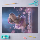 Decoupage Whimsical Capybara in Tutu Dancing Tissuepapier (Craft)