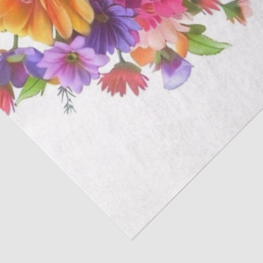 Decoupage Whimsical Cat Blossom Whiskers Tissuepapier (Detail)