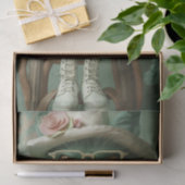 Decoupage Whimsical Cat Rustin Stool Tissuepapier (Geschenk)