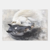 Decoupage Whimsical Collectie Horses & Swan Inpakpapier Vel (Voorkant 2)