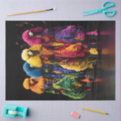 Decoupage Whimsical Coy's kleurrijke hoektanden Tissuepapier (Craft)