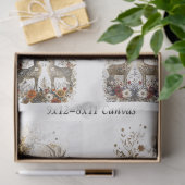 Decoupage Whimsical Deer Floral Wildlife Scrapbook Tissuepapier (Geschenk)