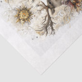 Decoupage Whimsical Deer Floral Wildlife Scrapbook Tissuepapier (Detail)