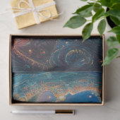Decoupage Whimsical Dreamlike Galaxy Tissuepapier (Geschenk)