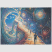 Decoupage Whimsical Dreamlike Galaxy Tissuepapier (Voorkant)