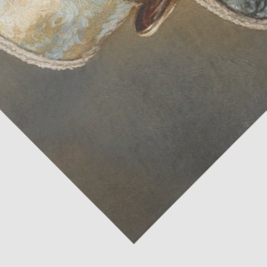 Decoupage Whimsical  Dressed Spaniel & Pet Tissuepapier (Detail)