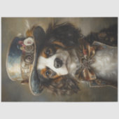 Decoupage Whimsical Dressed Spaniel & Pet Tissuepapier (Voorkant)