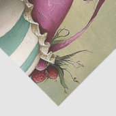 Decoupage Whimsical Easter Striped Bunny Boots Tissuepapier (Detail)