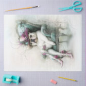 Decoupage Whimsical English Bulldog Cowboy Pet Tissuepapier (Craft)