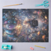 Decoupage Whimsical Fair in een ballon Tissuepapier (Craft)