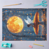 Decoupage Whimsical Fairy Glowing Mushroom Tissuepapier (Craft)