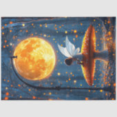 Decoupage Whimsical Fairy Glowing Mushroom Tissuepapier (Voorkant)