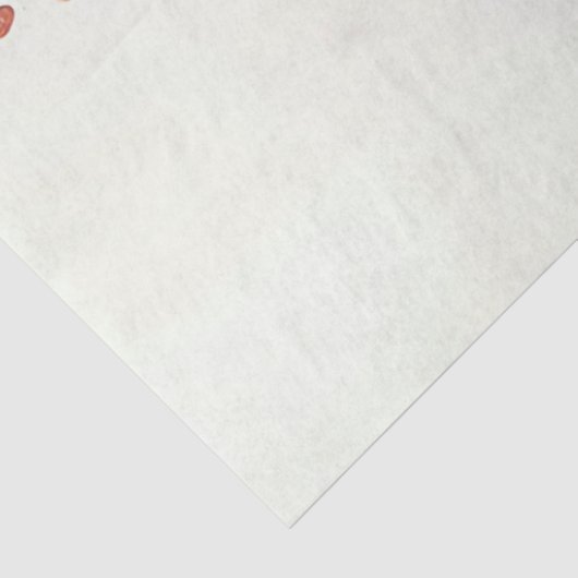 Decoupage Whimsical Fairy Mushroom en harten Tissuepapier (Detail)