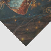 Decoupage Whimsical Fantasie Bos Grappenmaker & Ka Tissuepapier (Detail)