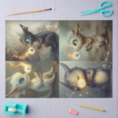 Decoupage Whimsical Fantasy Dragons Tissuepapier (Craft)