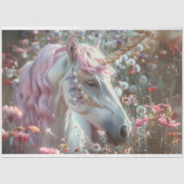 Decoupage Whimsical Fantasy Unicorn Tissuepapier