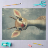 Decoupage Whimsical Fawn met Kerstmis Tissuepapier (Craft)