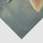 Decoupage Whimsical Fawn met Kerstmis Tissuepapier (Detail)