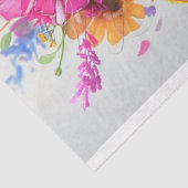 Decoupage Whimsical Floral Feline Fantasy Cat Tissuepapier (Detail)