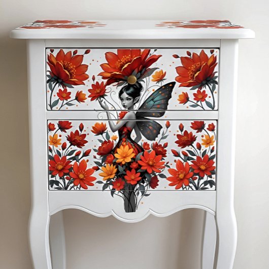 Decoupage Whimsical Flower Fairy Seidenpapier Tissuepapier