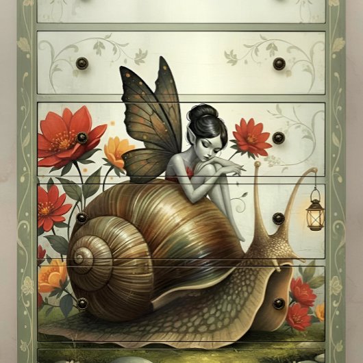 Decoupage Whimsical Flower Fairy Seidenpapier Tissuepapier