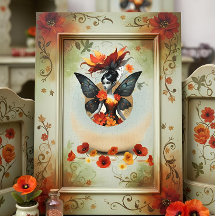 Decoupage Whimsical Flower Fairy
