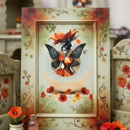 Decoupage Whimsical Flower Fairy  Tissuepapier